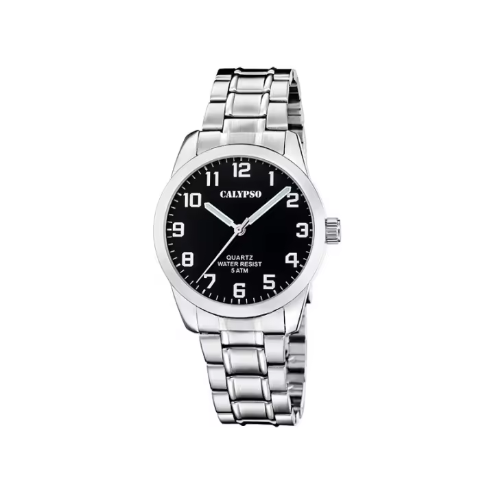 Reloj Calypso K5866/4 Hombre – Acero Inoxidable, 39 mm, Esfera Negra - 1