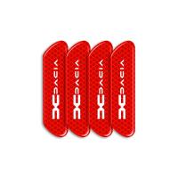 Pegatinas Reflectorizantes Para Puertas De Seguridad 4pcs Para Dacia Duster Logan MCV Sandero Stepway Dokker Lodgy Advertencia De Apertura - details 0