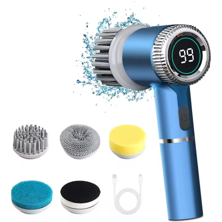 Fregadora Eléctrica, Limpieza de Baño de Cocina, suelo de azulejos, bañera, Ducha with 5 Jefes - 1