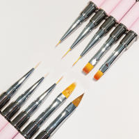 Cepillo De Uñas Doble Final Para Arte De Uñas Acrílicas Profesional Línea De Esmalte Gel Pincel De Dibujo Y Pintura Florales Herramientas De Manicura - details 1