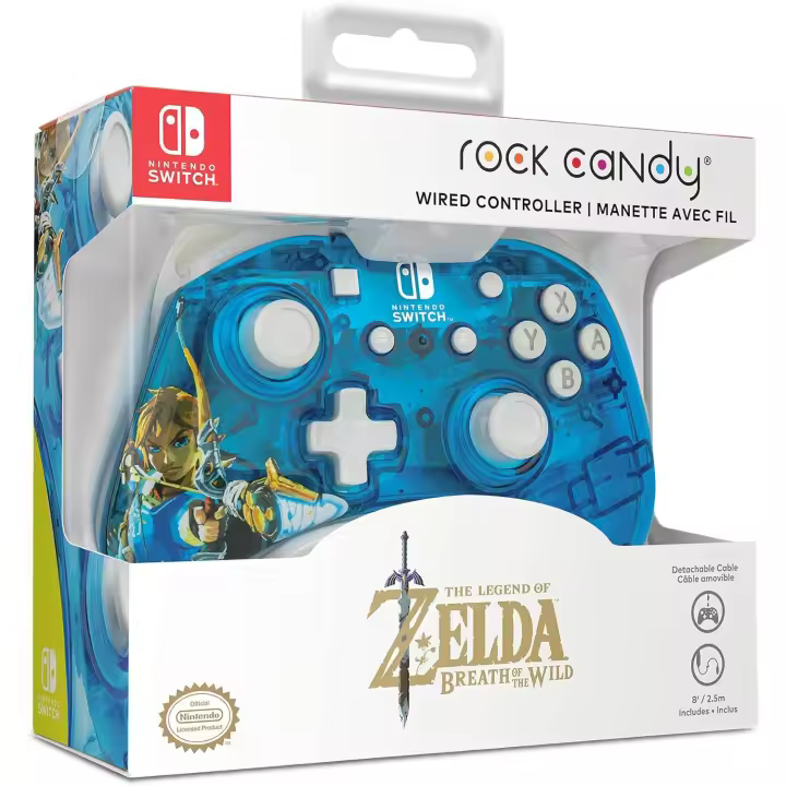 PDP Mando Rock Candy con Cable Zelda Licenciado - Nintendo Switch - 1