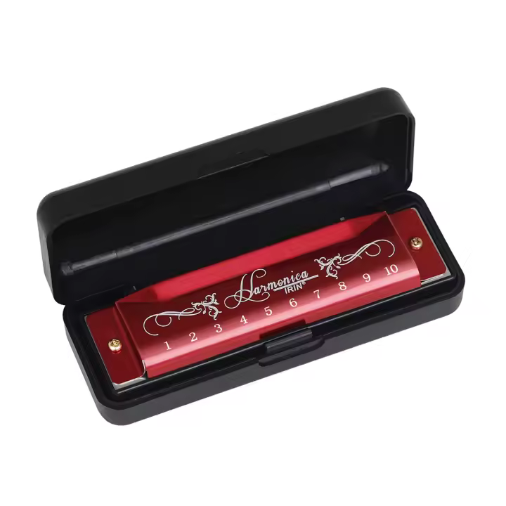 Harmonica De 20 Notas En Clave De C Con Carcasa Metálica Colorida Juguete Educativo Para Niños Instrumento Musical Inicial Para Principiantes - 1