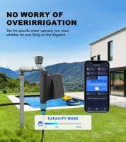 KEMEK Timer De Riego Inteligente Con Solar Powered Wifi Programable Para Sistema De Riego Automático Inlet De Latón Para Jardín Y Huerto - details 5
