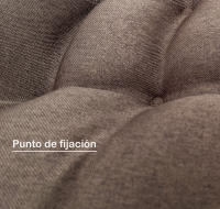 Meishida Cojín de Asiento Cuadrado para Sillas de Mimbre y Suelo, Para Interior y Exterior, 60 x 60 x 10cm, 1 Pieza - details 0
