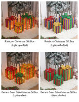 Lámpara LED Para Regalo Navideña Con Diseño De Ciervo Estrellas Y Copos De Nieve Juego De 3 Piezas Luz Impermeable Para Decoración Del Hogar - details 12