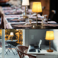 Lámpara De Mesa Recargable Sin Cable Con Luz Nocturna Táctil Y Dimmer Continuo Para Barra Restaurante Camping Luz De Noche Portátil Para Cama - details 14
