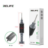 RELIFE RL-729 Set De Destornilladores De Fibra De Carbono Y Acero Para Desmontaje De Cables Y Plugs De Teléfonos Móviles Incluye Destornillador Cannon King Y0.6/0.8/+1.5/+2.5/T1 Con Mango Multifuncional Y Resistente Al Desgaste - details 10