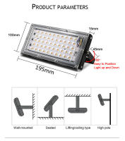 Lámpara De Inundación LED Impermeable IP65 50W Para Exterior 220V 110V Iluminación De Jardín Reflectores De Luz De Inundación - details 2