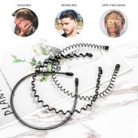 6pcs Cinta De Cabeza De Metal Para Hombres Y Mujeres Accesorios De Pelo Antideslizantes Para Deportes Al Aire Libre Con Dientes Suaves Unisex - details 3