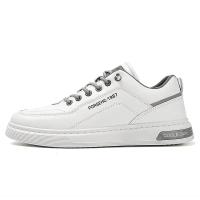 Zapatos Casuales Para Hombre De Color Sólido Y Moda Portátiles Cómodos Planos Antideslizantes Y Resistentes Al Desgaste Deporte Con Suela De Cuero Viscosa Talla Verdadera - details 4