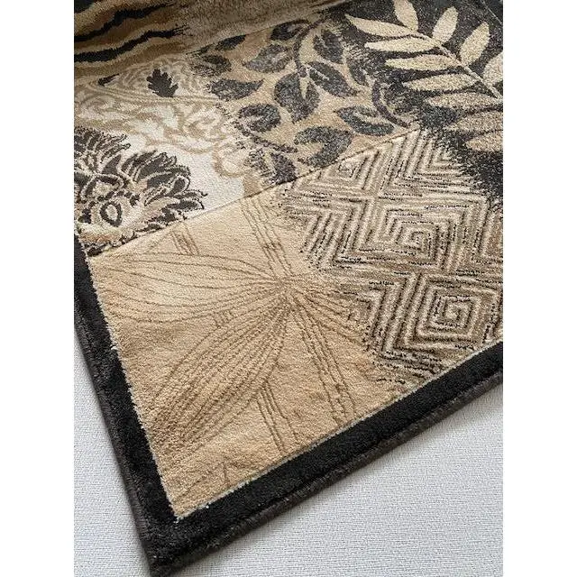 Alfombra Lavable, Antideslizante Calidad Konya Mod 140C3330 Marrón 100% Viscosa ALFOMBRAS CONFORT - 1