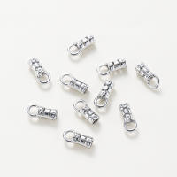 10Pcs Abrazaderas De Cierre Para Cordones De Cuero Y Cadena De Joyería DIY Platinadas En Latón Y Oro 14K/18K Con Anillo - details 5