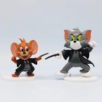 Set De 6 Figuras Pequeñas De Tom El Gato Y Jerry El Ratón Decoración Para Coche Y Escritorio Estilo Divertido Regalo Para Niños - details 2