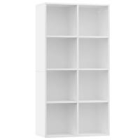 vidaXL Estantería/Aparador contrachapada 66x30x130 cm Blanco, Negro, Roble Sonoma Mueble Almacenaje Estantería para Oficina, Estudio, Dormitorio Estantería/Librería/ mueble de Almacenamiento - details 2