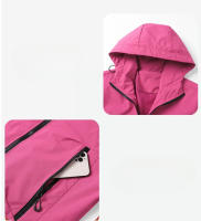 Chaqueta De Senderismo Para Mujer Impermeable Y a La Viento Con Capucha Ropa De Trabajo Para Montañismo Deporte De Otoño E Invierno Estilo High Street - details 2