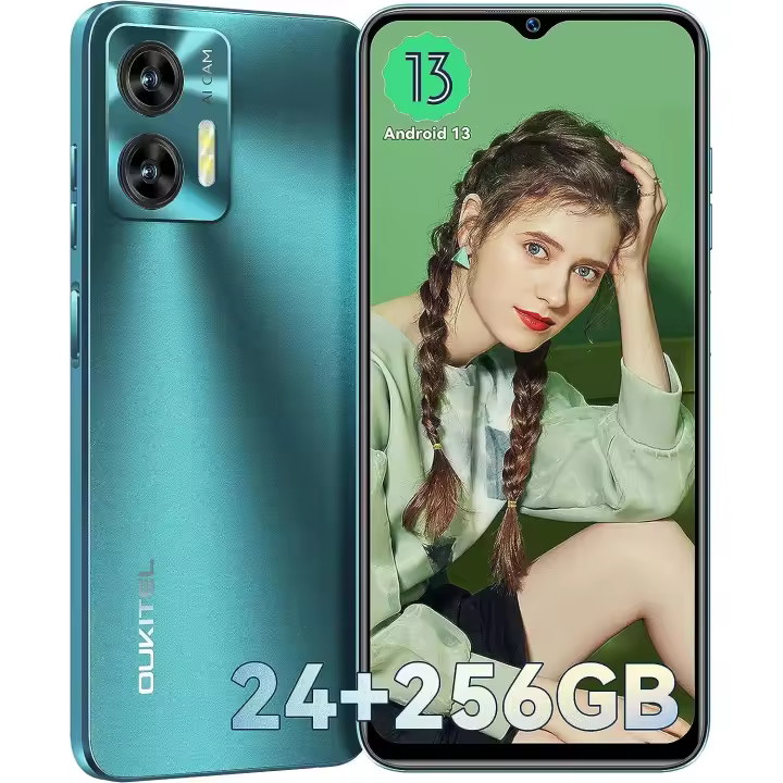 OUKITEL C35 Smartphone - Android 13 Moviles, 24GB+256GB/1TB Telefono Movil, 6.56" Pantalla HD+, Batería 5150mAh, Dual SIM 4G - 1