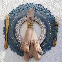 Mantel Redondo De Cocina Impermeable En Cuero Sintético Estilo Europeo Para Comedor Y Patio Accesorio De Decoración De Mesa - details 10