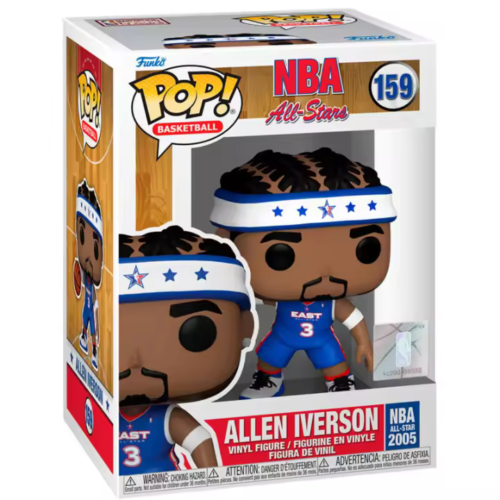 Figura Pop Nba All-Stars Allen Iverson (2005)-Figura de Vinilo Coleccionable - Idea de Regalo- Mercancia Oficial - Juguetes para Niños y Adultos - Movies Fans - Muñeco para Coleccionistas y Exposición - 1