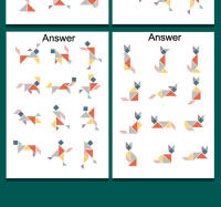 Libro De Puzzle Magnético De Tangram En Madera Juguete Educativo Para Niños Y Niñas Montessori Aprendizaje Inteligencia Portátil Geométrico Para Edades 3-12 - details 2