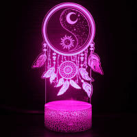 Lámpara De Ilusión 3D Nighdn Luz Nocturna Cambio De Color 16 Con Control Remoto Decoración Para Habitaciones Regalo Para Niñas Mujeres - details 1