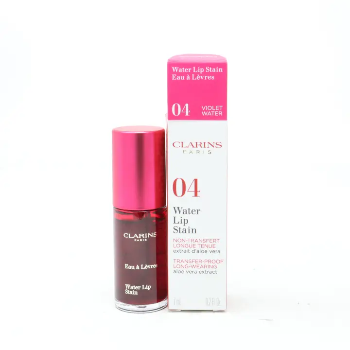 Clarins Lip Make-Up Water Lip Stain - 04 Water Violet 7Ml - 1