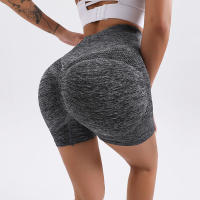 Shorts De Yoga Para Mujer Cintura Alta Secado Rápido Fitness Running Pantalones Deportivos Sin Costuras Transpirables Cómodos - details 21