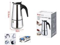 Cafetera expreso italiana con filtro de acero inoxidable, herramienta percoladora de 200/300/450/600Ml, cafetera Moka - details 18