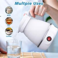 Foldable Electric Kettle,Mini Travel Kettle,Portable Coffee Kettle with Separable Power Cord for Outdoor Hiking Camping - details 2