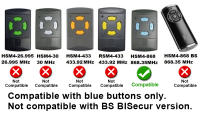 Control Remoto Para Puerta De Garage HORMANN HSM2 HSM4 868 MHZ Transmisor Portátil 868.35mhz Compatible Con Modelos Hormann - details 3