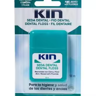 Kin Seda Dental Seda Dental Mentolada Con Cera 50 M, 1 Ud - 1