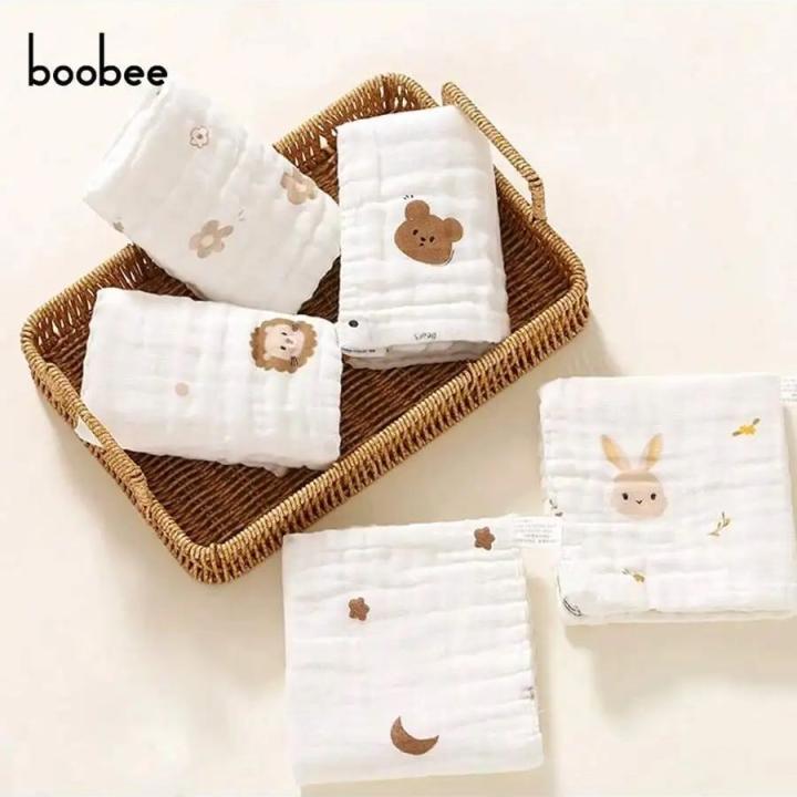 Toallas De Saliva Para Bebés 5Pcs Ultra-soft Y Cómodas Para Recién Nacidos Toallas Faciales Especiales Para Bebés Multiusos Amigables Con La Piel Y Suaves Toallas Absorbentes Lavables Y El Color No Desvanece Regalo Perfecto Para Bebés En Navidad Hallow...