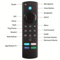 Control Remoto De Voz De Repuesto Para Fire Stick TV 3er Gen Smart TV Stick 4K MAX Lite Fire Cube Compatible Con Alexa - details 1