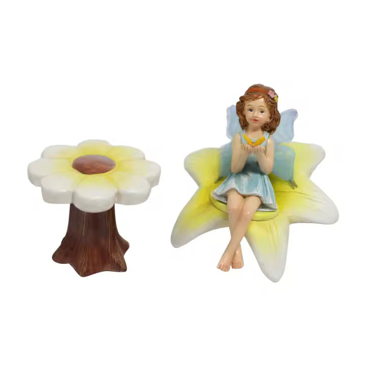 Juego De Flores Fae Para Decorar Un Ambiente Relajante Con Micro Paisajes De Macetas Adorno De Verano Para Exterior Estilo Fairy - 1