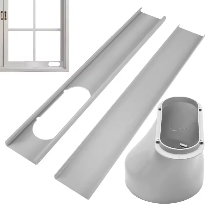 Kit de Sello para aire acondicionado, Kit de Ventana para aire acondicionado Móvil, Puerta Paraire a aire acondicionado portátil, apto para Aires acondicionado portátiles con mangueras de 15 cm de diámetro. - 1