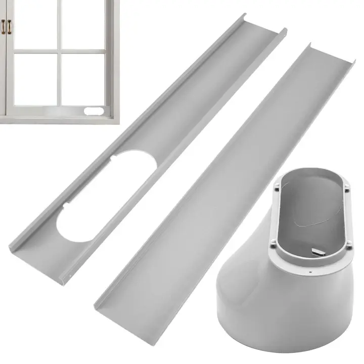 Kit de Sello para aire acondicionado, Kit de Ventana para aire acondicionado Móvil, Puerta Paraire a aire acondicionado portátil, apto para Aires acondicionado portátiles con mangueras de 15 cm de diámetro. - 1