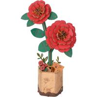 Maqueta Camelia Roja en madera para montar  Rowood - details 5