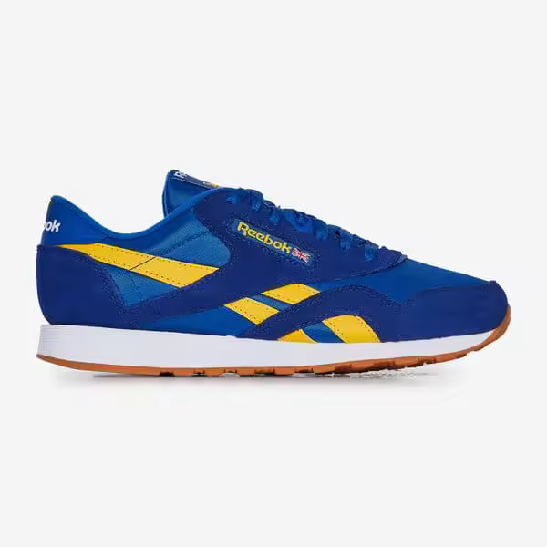 REEBOK Zapatilla REEBOK modelo CLASSIC NYLON azul y amarillo - 1