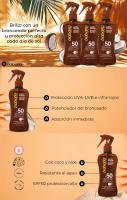 Babaria Pack 3x Aceite Protector Coco SPF50: Protección Solar, Potenciador del Bronceado y Absorción Inmediatapara una Piel Radiante 200ml - details 0
