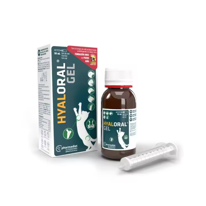 PHARMADIET - Hyaloral Gel (50 ml) - Condroprotector en suspensión oral para Perros, Gatos, Hurones, Roedores y Aves - 1