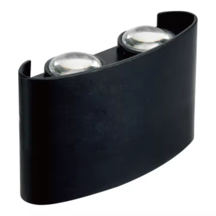 LED7 Aplique LED Pared 4W CCT 3 tonos de luz IP65 Negro / CCT-WL104-BK - 1
