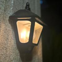Lámpara Solar LED Retro Con Sensor De Movimiento Humano Luz Exterior Impermeable Para Decoración De Jardín Y Balcones De Villa Color Rojo - details 5