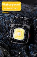 Linterna LED Multifuncional Miniatura Con Llavero Luz De Trabajo COB Recargable Por Tipo-C Torcha De Bolsillo Para Camping Al Aire Libre Emergencias - details 8