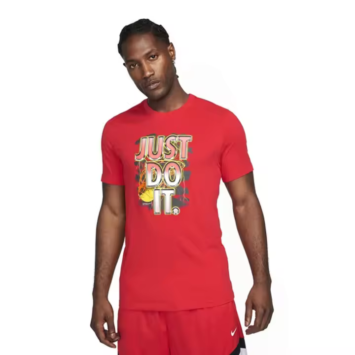 Camiseta Nike Df Tee Jdi P1 Rojo T Shirt Fn0813-657 - 1