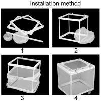 Caja De Incubación Para Peces De Acuario Red De Isolación Mesh Criadero De Peces Tanque De Acuario Material Plástico Y Gaze - details 2