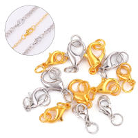 30pcs Correas De Langosta De Acero Inoxidable Con Anillos De Salto Para Hacer Pulseras Y Collares DIY Suministros De Joyería Conectores - details 1