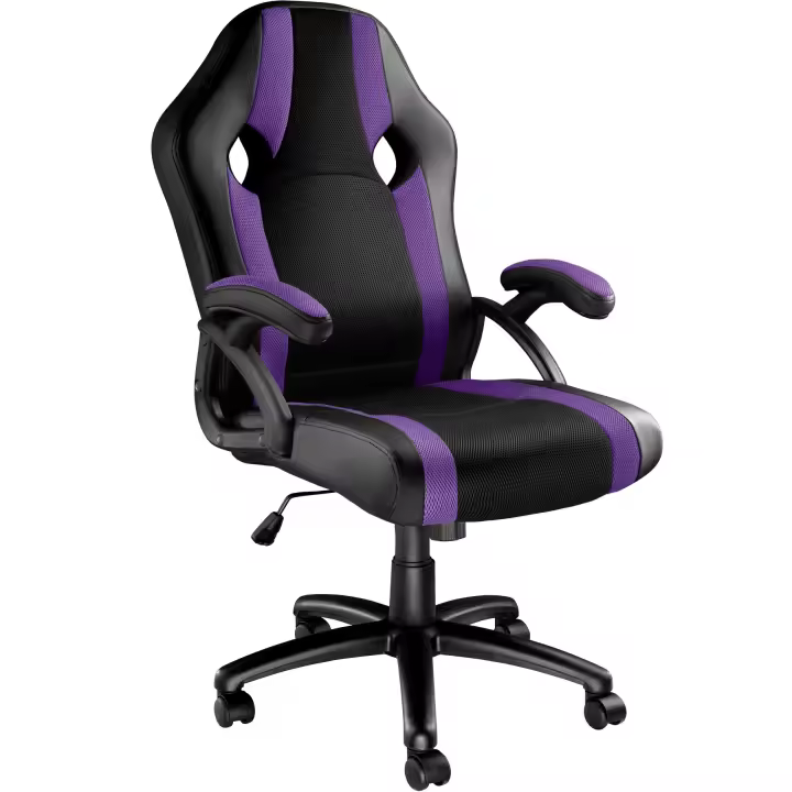 Tectake - Silla de oficina Goodman con diseño deportivo y ergonómico, estructura robusta y resistente. Tela de malla transpirable - 1