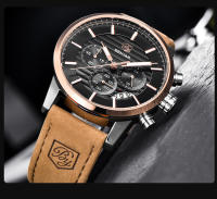 Reloj Deportivo De Moda BENYAR 2024 Para Hombres Multifuncional Impermeable Con Cuero Premium Calendario Y Luz Nocturna - details 16