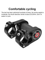 Pomo De Bicicleta Ajustable De Aluminio Para Absorción De Choques 25.4mm Para Bicicleta Plegable Manillar Doble Tabla De Bicicleta - details 8