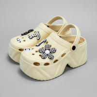Sandalias De Tacón Alto Estampado De Oso Floral Nueva Moda X8809 Para Mujer Cuero Sintético Imitación Plataforma Casual - details 9
