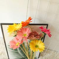 Flores Artificiales Gerbera Para Decoración De Hogar Y Escritorio Pack De 1/5 Piezas Barberton Daisy No Especificadas Para El Día De La Madre - details 6